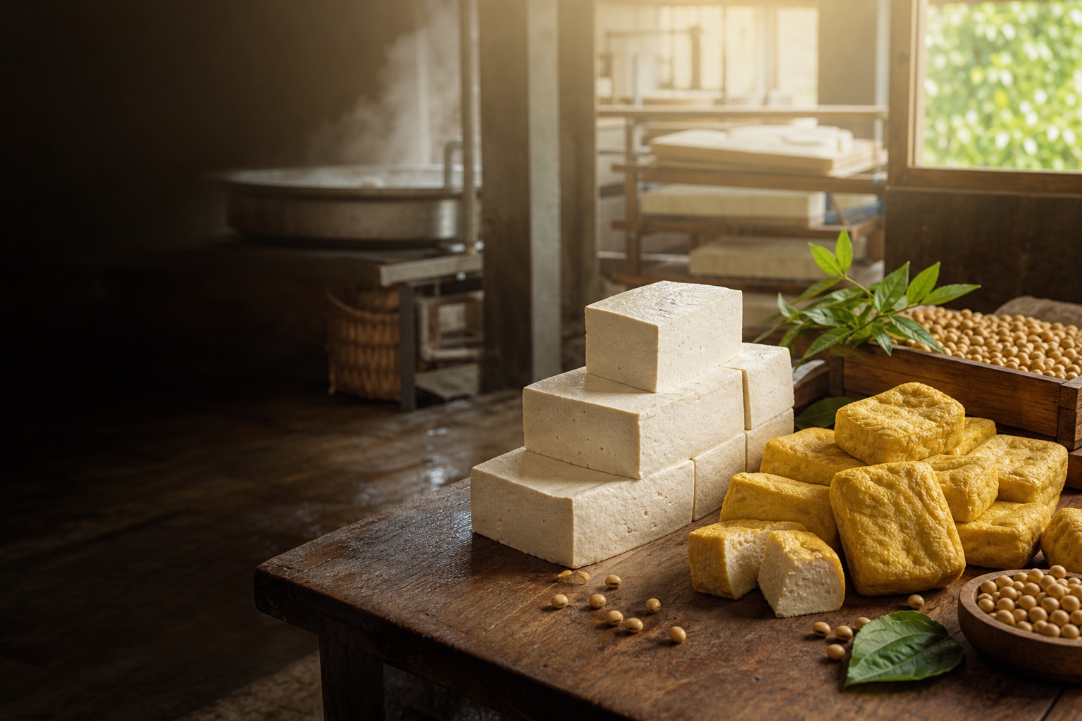Tahu putih dan tahu kuning fresh produksi Tahu Ny-Tita